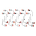 thumbnail image 3 of Tuerca de Codo de Ajuste de Barb, 20 PCS fácil de instalar el aire acondicionado conector de tubería de aluminio prooftormació de deformació para camiones, 3 of 7