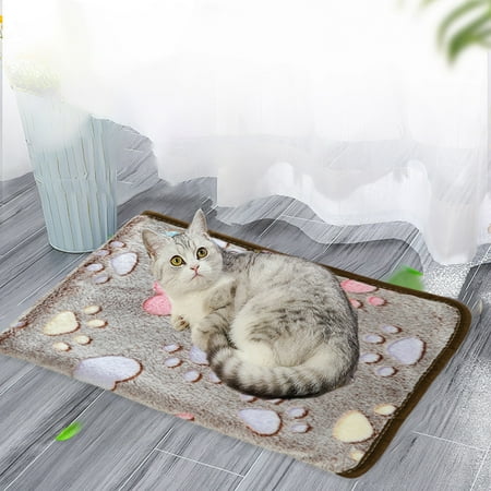 HongHeng Clearance Under $2.00 Pet Soft Blanket for s Flannel Blanket Wash Soft and Cute Paw Printed Pet Blanket Blanket for Pet s About 30x20 Inch