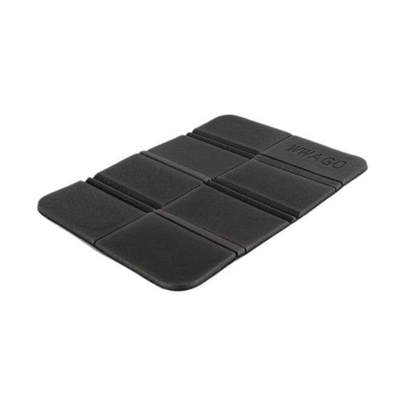 Colchón de campamento de asiento plegable asiento de colchón ligero portátil impermeable almohadilla para al aire libre para jardín de trekking de Negro