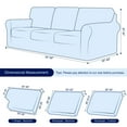 thumbnail image 3 of CHOK 2024 Sofa Slipcover Sets 3 Pieces Stretch Couch Cover Backrest Cushion Covers (Armchair  Light Gray), 3 of 7