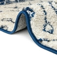 thumbnail image 6 of Unique Loom Tribal Trellis Collection Area Rug - Alami (5' 3" Round Ivory Navy Blue/Gray), 6 of 12