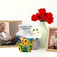 thumbnail image 6 of JAGASY Sunflower Mini Urn for Mother, White Small Keepsake Urns for Human Ashes, Sunset Sunflower Field Decorative Urns for Father, Memorial Cremation Urn for Parents, (3 Inch), 6 of 7