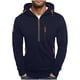 thumbnail image 1 of pstuiky camisas de manga larga para hombre, Sudadera con capucha de manga larga, color liso, con media cremallera y múltiples bolsillos para hombre camisetas de hombre xl, 1 of 4