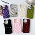 thumbnail image 2 of Compatible with iPhone 13 Pro Case for Women, Luxury Love Heart Phone Case Cute Soft TPU Shockproof Water Ripple Bling Glitter for iPhone 13 Pro Phone Case 6.1 Inch - White, 2 of 9