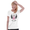 thumbnail image 4 of Support The Fight Breast Cancer Pink Womens Slim Fit Graphic Tee Brisco Brands S, 4 of 5