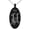 Black, variant on Stainless Steel Letter H Initial Floral Monogram Engraved Small Oval Charm Pendant Necklace