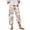 Beige, variant on Women's Patriotic Print Pants - Summer Casual Wide Leg Elastic Waist Trousers with Pockets for Holiday & Daily Wear ,Beige,L