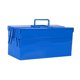 thumbnail image 1 of Caja de herramientas de metal, contenedor de doble capa con asa, maletín portátil multiusos para el hogar, caja de almacenamiento de herramientas prof, 1 of 9