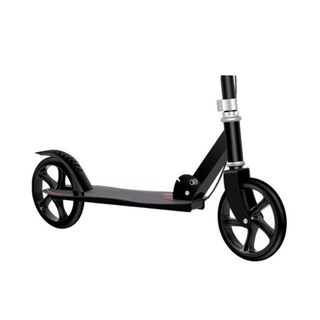 2 Pcs Roue de Trottinette Pu Roue Silencieuse Patins à Roulettes Chariot Chariot Roue Noir 125Mm*24Mm Shenzhuyue