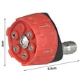 thumbnail image 6 of sunsanly Pressure Washer Nozzle 6 in 1 High Pressure Quick Change Over Spray Nozzle Adjustable High Power Washer Nozzle Tip with 1/4" Quick Connect, 6 of 8