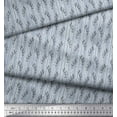 thumbnail image 2 of Soimoi Blue Cotton Cambric Fabric Seal Leaves Printed Fabric 1 Yard 42 Inch Wide, 2 of 3