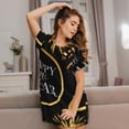 thumbnail image 3 of Lsque 2025 New Year New Pattern Nightgowns for Women Sleep Shirts Short Sleeve Nightshirt Pullover Nightdress Soft Sleepwear Relaxed Fit Nightdress, 3 of 6