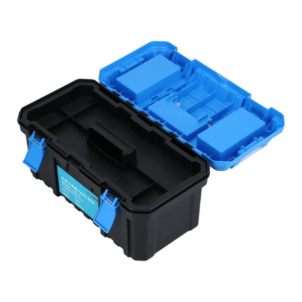 Tool Box PP Hardware Tool Storage Case Plastic Portable Double Layer  Electrician Suitcase 381