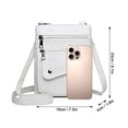 thumbnail image 6 of PULLIMORE Small Crossbody Bags for Women Lightweight Vintage Soft PU Leather Cell Phone Purse Wallet Shoulder Bag Handbags, Brown, 6 of 9