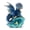 Dark Blue, variant on Ain’t It Nice Dragon Statue Medieval Baby Dragon with Crystal Egg Nest Decorative Figurine Geode Sparkling Crystal Cave Dragon Figurine Collectible Fantasy, Blue 4(L) 2(W) 5(H) inches
