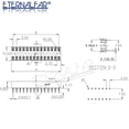 thumbnail image 5 of Zócalos de CI DIP8 DIP14 DIP16 DIP18 DIP20 DIP28 DIP40 Pines Orificio redondo 2,54 Conector de PCB Zócalo DIP 6 8 14 16 18 20 28 32 40 pines, 5 of 5