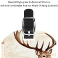 thumbnail image 4 of Square 2Pack PU Leather Jungle Elk Cruise Luggage Tag with Privacy Cover and Name ID Tag for Travel Handbags Backpacks Luggage Tags, 4 of 6