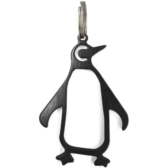 Keychain Bottle Opener Beer Opener Tool, Key Tag Chain Ring, 1 Piece/Black