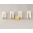thumbnail image 6 of 21284SWSBR Maxim Lighting Dart-4 Light Bath Vanity-29.75 Inches wide by 7.75 inches high-Satin Brass Finish, 6 of 8