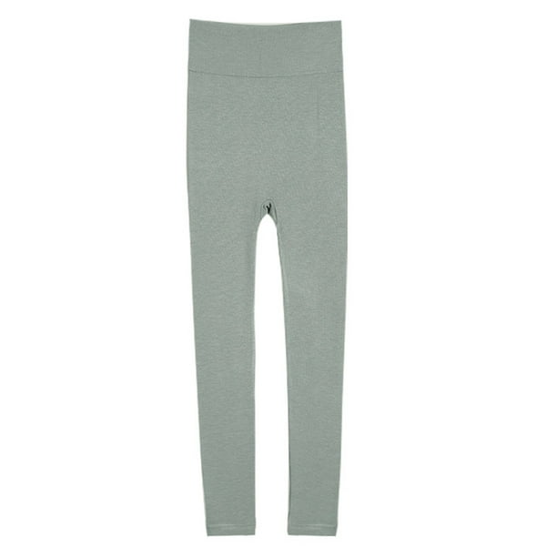 Minnieouse Ropa térmica de fibra acrílica para mujer, ropa interior de invierno de manga larga con cuello en V y encaje de Color sólido a la moda conjuntos de ropa Pantalón Azul Verde Minnieouse AP013761-04