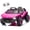 Pink, variant on HTW12V Licensed Volkswagen Beetle Ride On Car for Kids Ages 3-5, Classic Vintage Style with Bluetooth Music & LED Lights, 2WD Electric Vehicle w/Storage