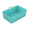 thumbnail image 2 of Lksixu Baking Tray Fryer Baking Tray Rectangular Double Joint Special Fryer Pad 8.5-inch Kitchen Gadgets, 2 of 3
