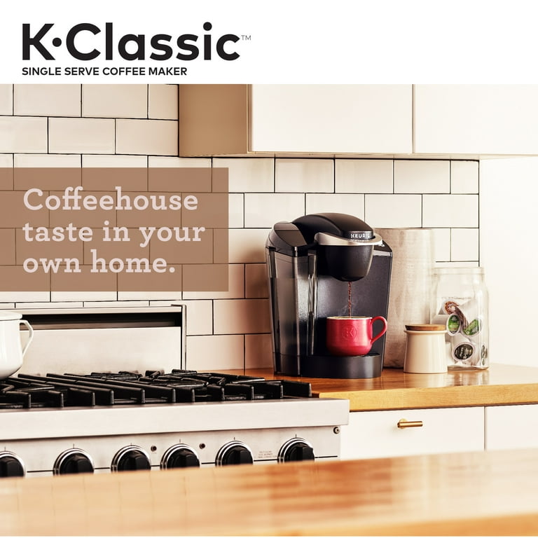 Keurig K40 Elite Brewing System Black Coffee Maker 6 Cups K Cup 3 Sizes