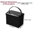 thumbnail image 3 of Caja de Almacenamiento de 12 V y 70 Ah para Baterías de 12 V y 70 Ah para Celdas NCM LiFePO4 de 12,8 V, 80 Ah, 100 Ah, 24 V, 36 V y 48 V para Sistemas Solares DIY A, 3 of 7