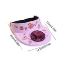 thumbnail image 3 of Sun Hat Fan Built In Rechargeable USB Cooling Fan Adjustable Speed Outdoor Wearable Cooling Hat, Hands Free Sun Protection Cooling Airflow, Hiking Camping Fishing Outdoor Use, 3 of 6