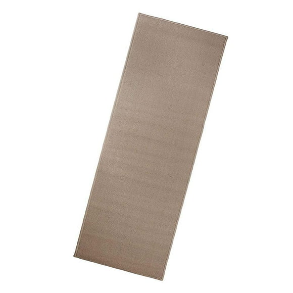 Accent Door Rug Runner with Non-Slip Latex Backing, 20-Inch by 60-Inch Kitchen and Bathroom Runner Rug, Beige