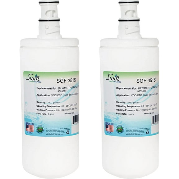 Swift Green Filters SGF-351S Compatible for WATER FILTRATION HC351-S,5609317 Commercial Water Filter (2 Pack),Made in USA