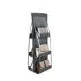 thumbnail image 1 of Douhoow Foldable Hanging Bag Purse Handbag Organizer Pocket Hanger Storage Closet Hanger, 1 of 5