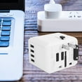thumbnail image 6 of Universal Travel Adapter Plug Socket with Fast Charging 4 USB Ports, EU Plug, 100-240V, 6 of 8