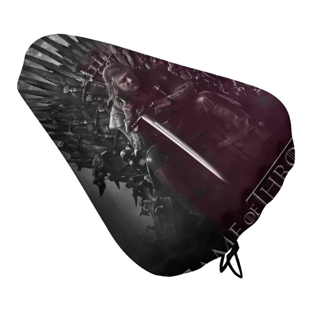 Juego de Tronos Funda de Asiento de Bicicleta Impermeable, Cojín Elástico Suave, Protector contra Lluvia, Polvo y UV