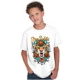thumbnail image 3 of Stay Wild Tiger Head Rose Tattoo Crewneck T Shirts Boy Girl Teen Brisco Brands S, 3 of 6