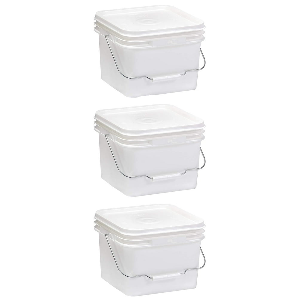 Little Giant Plastic Honey Bee Feeding Bucket for Beekeeping, 2 Gallon