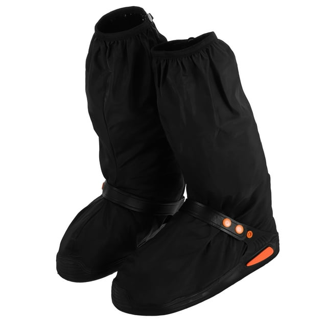 1 par de cubrebotas reutilizables, antideslizantes, resistentes a la lluvia y la nieve, para hombres y mujeres, para motociclismo y actividades al aire libre (talla M)