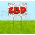 thumbnail image 1 of CBD Comically Large (18" x 24") Yard Sign, Includes Metal Step Stake, 1 of 6