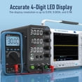 thumbnail image 3 of Fuente de alimentación DC Jesverty SPS-3010V 0-32 V 0-10 A con USB y tipo C, 3 of 6
