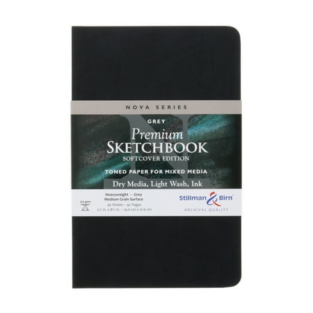 UPC: 0853047006074 | Stillman & Birn Nova Series Soft-Cover Sketchbook  Gray  5.5  x 8.5