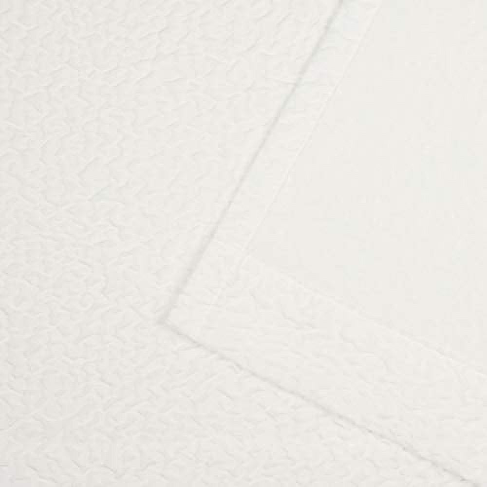 Nicole Miller Textured Matelassé Hidden Tab/Rod Pocket Top Light Filtering Curtain Panel Pair, 50"x96", Snowflake