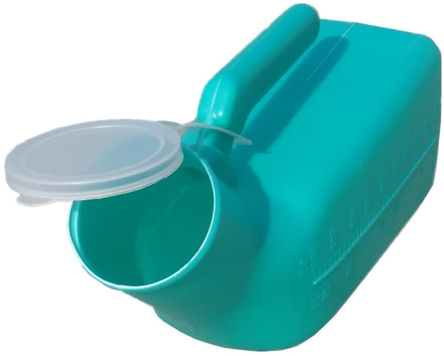 Thick Firm Male Urinal Urine Bottle with Replacement Lids, Urine