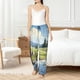 thumbnail image 4 of Fotbe Pasture Cow Pantalones de Pijama para Mujer, Pantalones de Dormir, Pantalones Pj con Cordón y Bolsillos-Small, 4 of 6