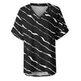 thumbnail image 5 of JINMGG Womens Tops Clearacne Women's Fashion Printed Round Neck Short Sleeve T-Shirt Blouse Loose Tops, 5 of 6