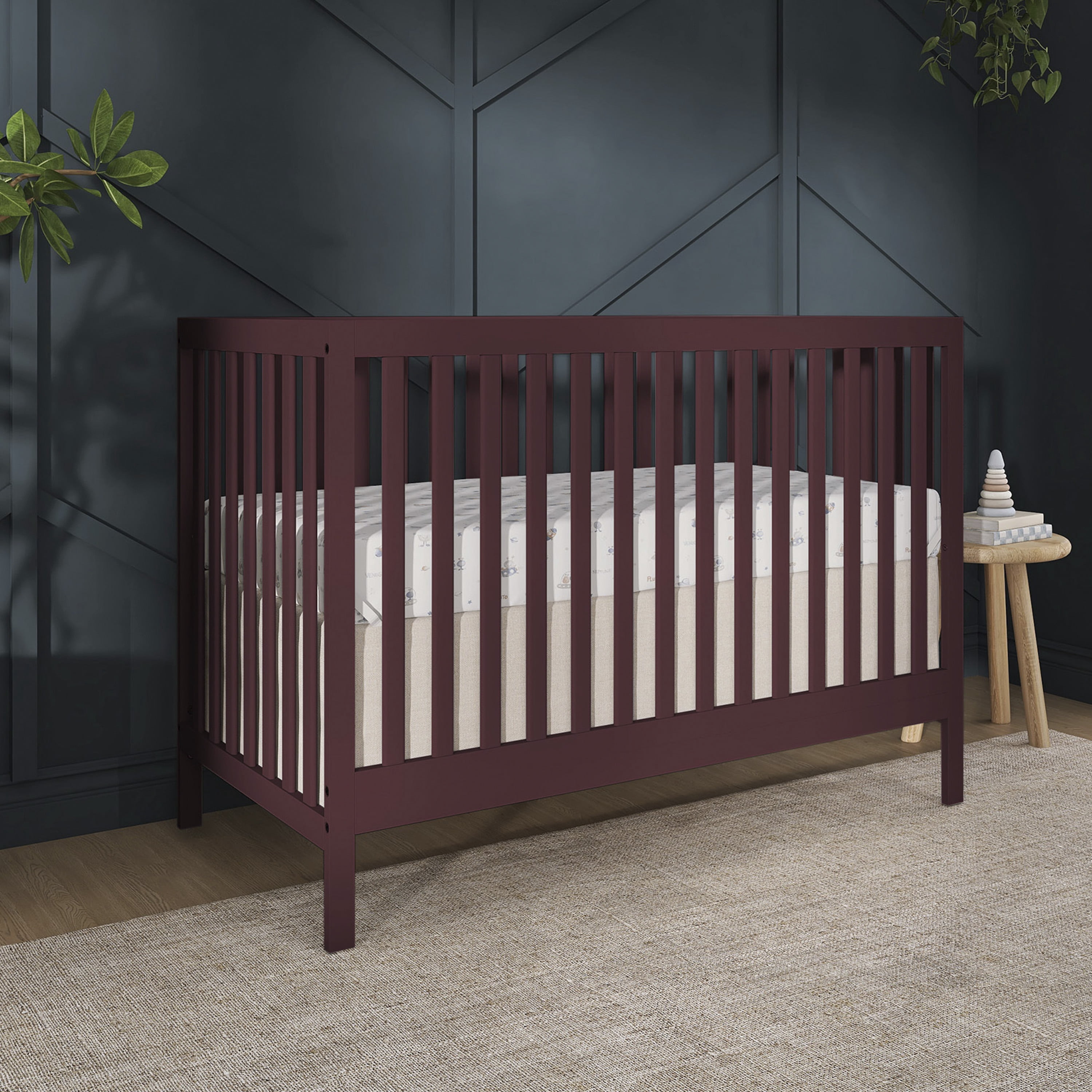 Dream On Me Synergy MOD Crib, Made with Sustainable New Zealand Pinewood, Auburn