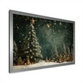 thumbnail image 2 of Designart "Evergreen Elegance Christmas Pine Decor" Floral Framed Wall Art Decor - Traditional Green Tree Pine Entryway Framed Wall Art Print, 2 of 6