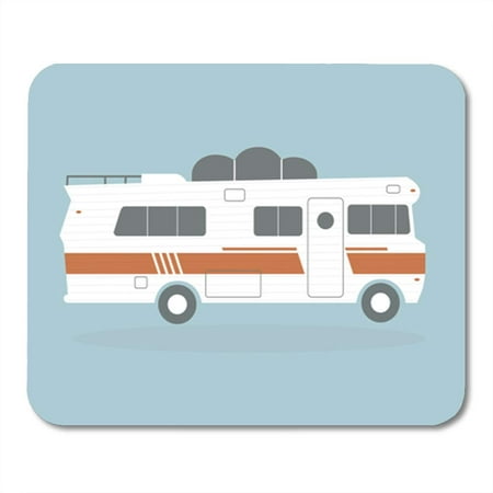 KDAGR Home Vintage Camping Cars for All Family Mobile Bus Caravan Mousepad Mouse Pad Mouse Mat 9x10