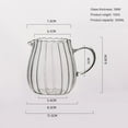 thumbnail image 3 of Glass Coffee Mug with Convenient Handle Tea Glasses for Hot/Cold Beverages Thermal Shock Resistant Tempered Glass Mugs for Cappuccino Latte Espresso, 3 of 11