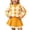 Yellow, variant on Amidoa Girls 2 Piece Outfits Fall Winter Clothes Solid Color Long Sleeve Top and Casual Pants Kids Clothing Sets Size Pink 1-2 Years