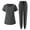 A155 Gray, variant on Xdegoge Scrub Sets for Women Medical Nursing Uniform Two Piece Workwear Round Neck Top and Drawstring Jogger Pants with Multi-Pockets Lightweight Active Professional Scrubs